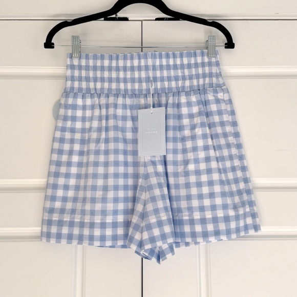 Hill House Home Livie Nap Short NWT, Small, Blue Gingham - Picture 2 of 6